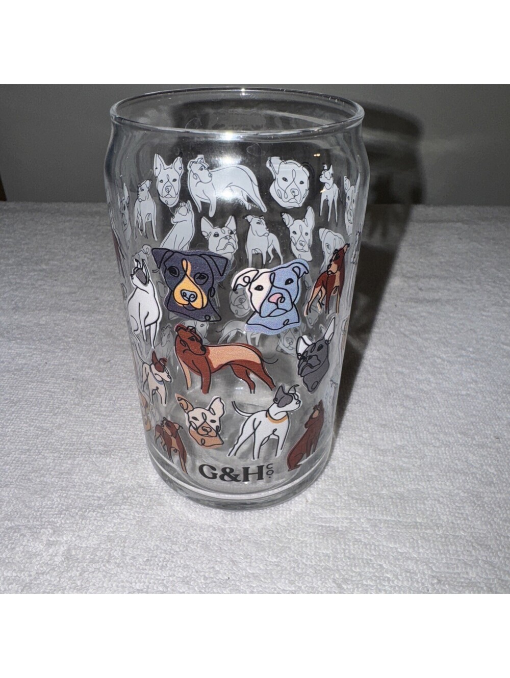 Must Love Dogs Cold Brew Glass 16 Ounce Glass Multiple Colors Different Breeds